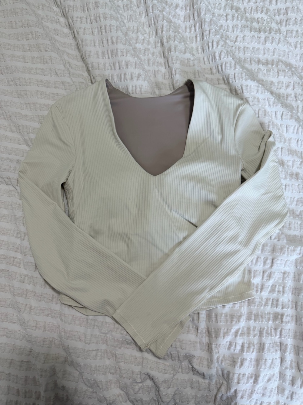 All it Takes Ribbed Long Sleeve B-D Cups